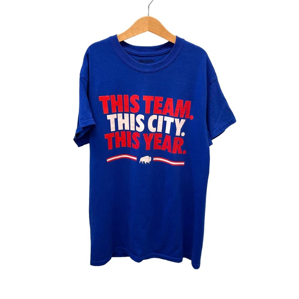 Buffalo Bills This Team This City This Year Short Sleeve Tshirt Gildan Adult S